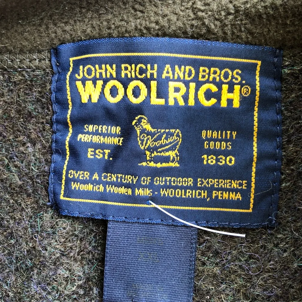 Mens Woolrich quarter zip sweater with fleece collar in 2X - Picture 6 of 6